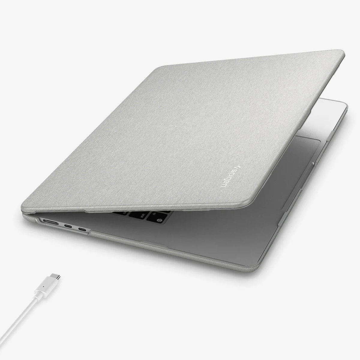 Schutzhülle für MacBook Air 13.6" M5 / M4 / M3 / M2, Spigen Urban Fit, Grau