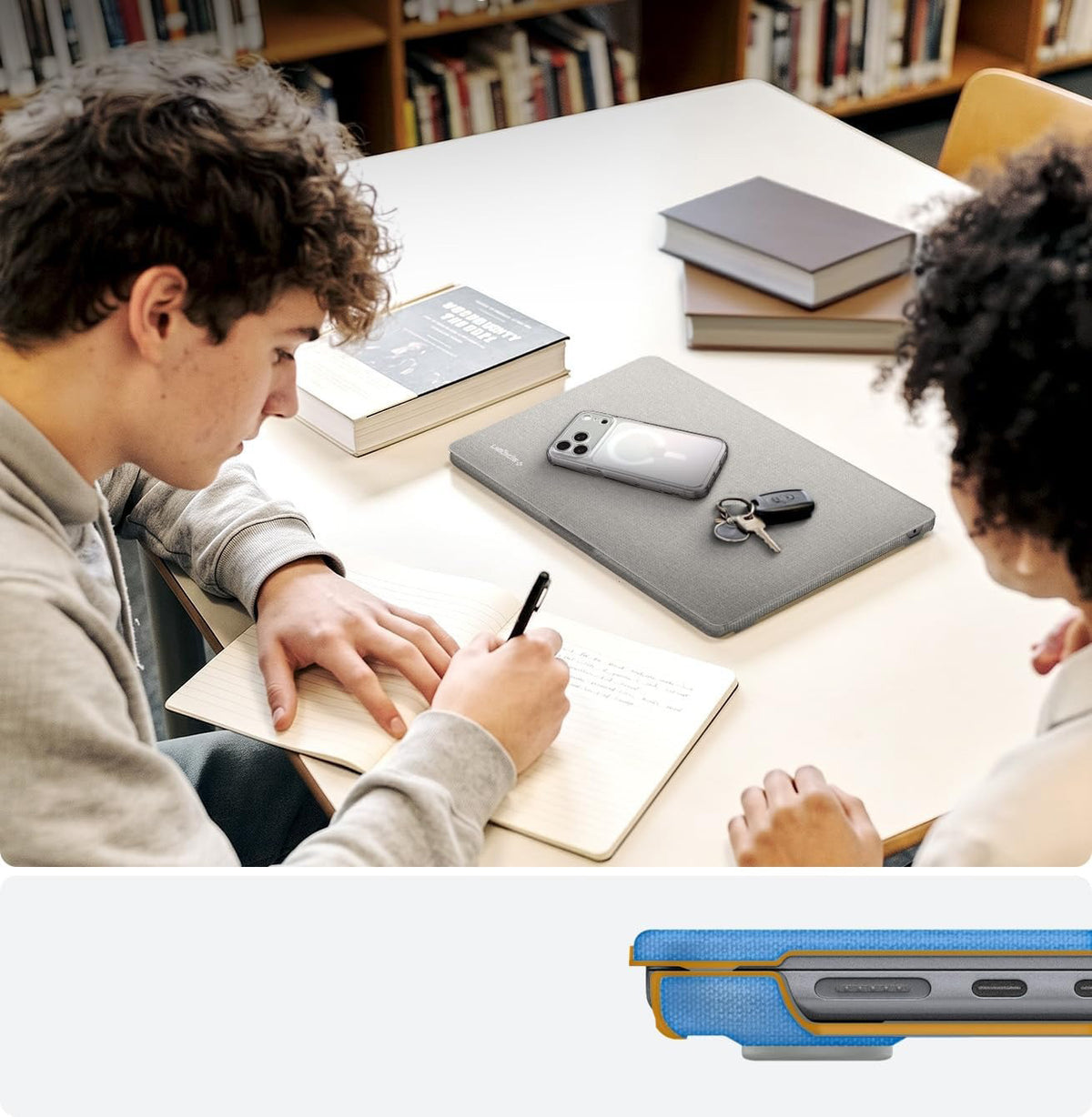 Schutzhülle für MacBook Air 13.6" M5 / M4 / M3 / M2, Spigen Urban Fit, Grau