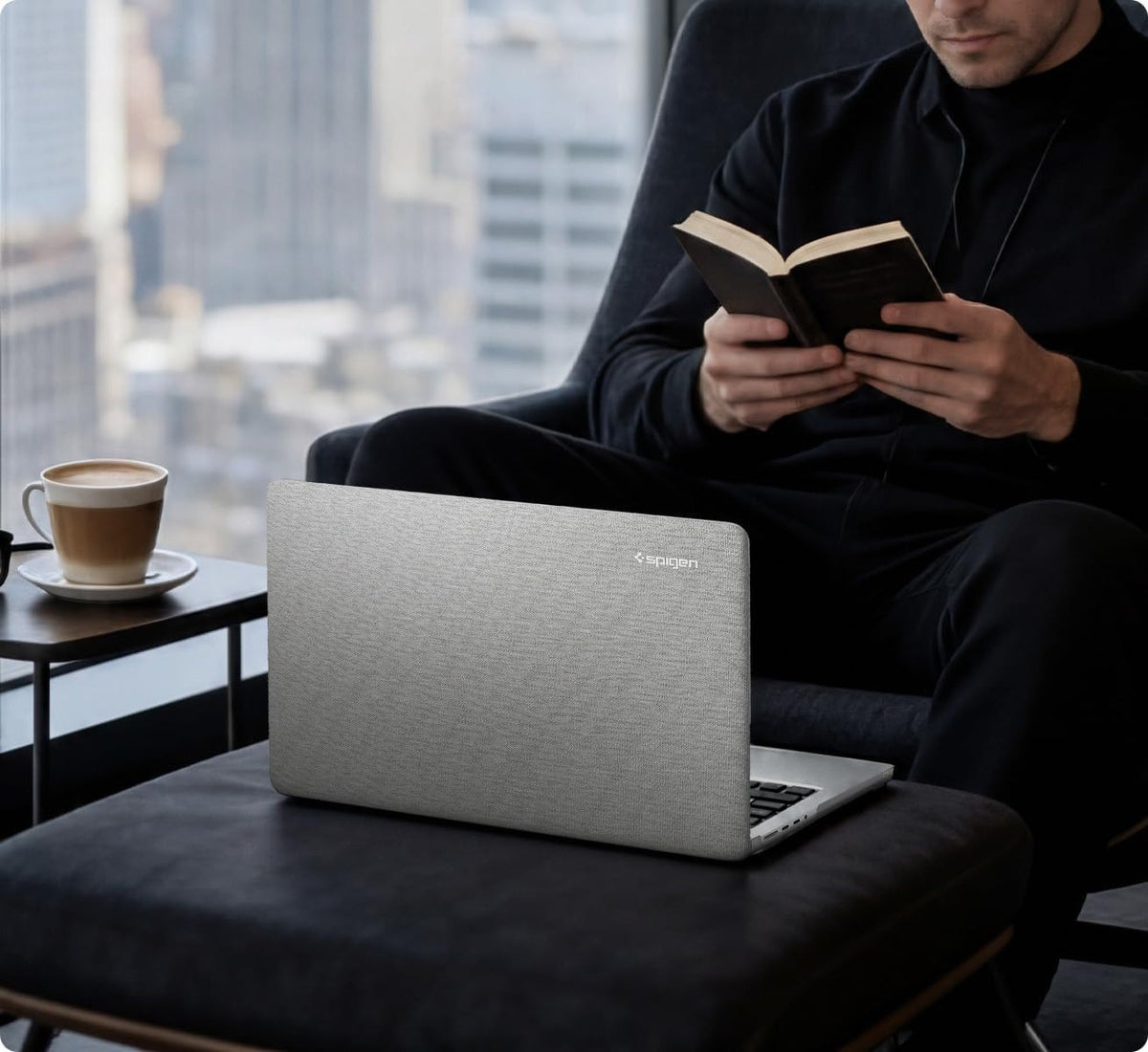 Schutzhülle für MacBook Pro 14" 2026-2021, Spigen Urban Fit, Grau
