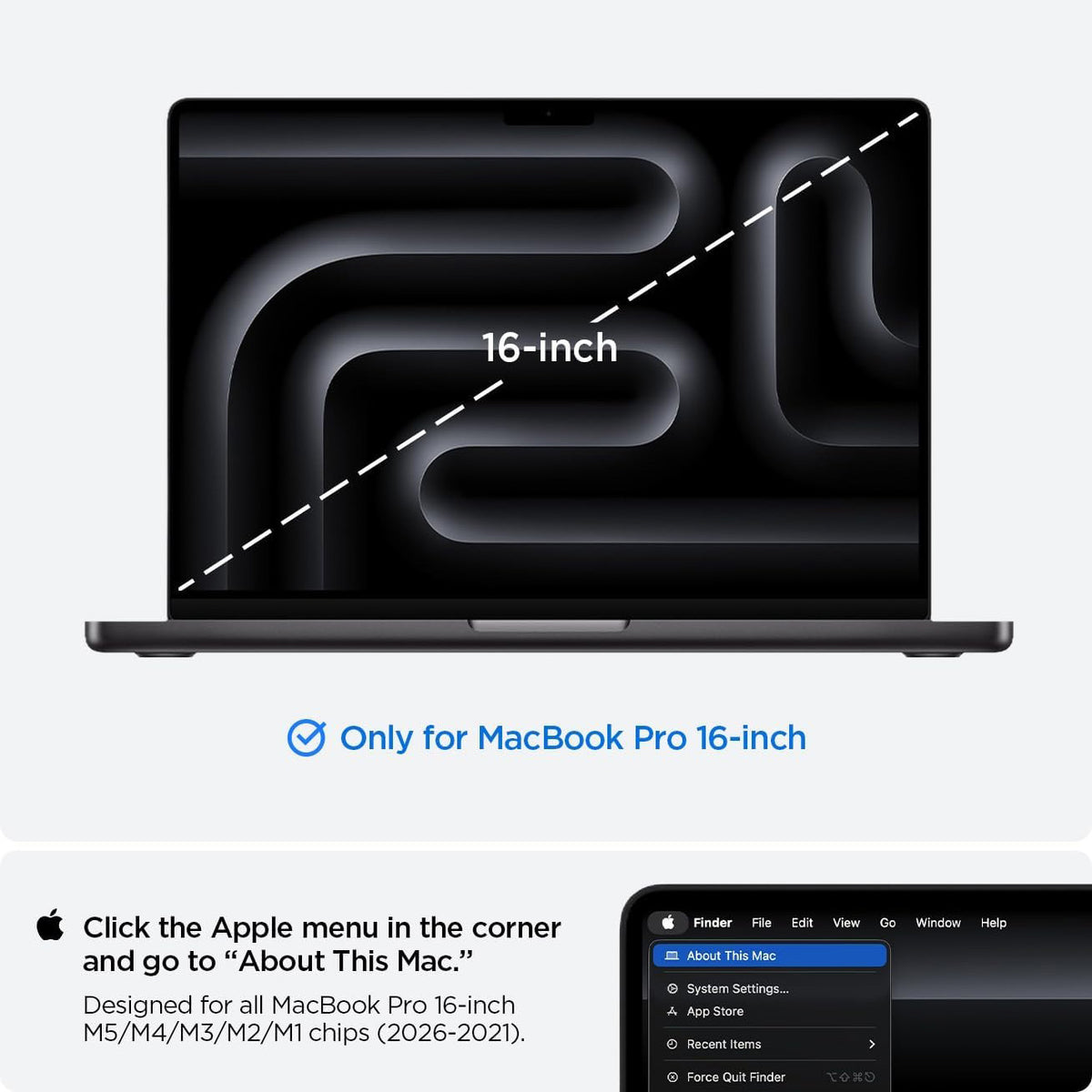 Schutzhülle für MacBook Pro 16" 2026-2021, Spigen Urban Fit, Grau