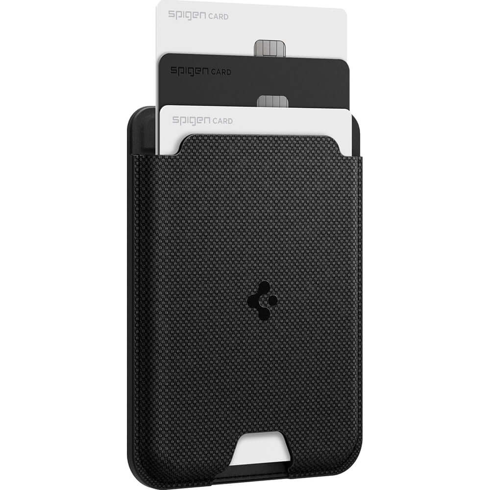 Kartenetui mit MagSafe für die Galaxy S25-Serie, Spigen Urban Fit Wallet, Schwarz