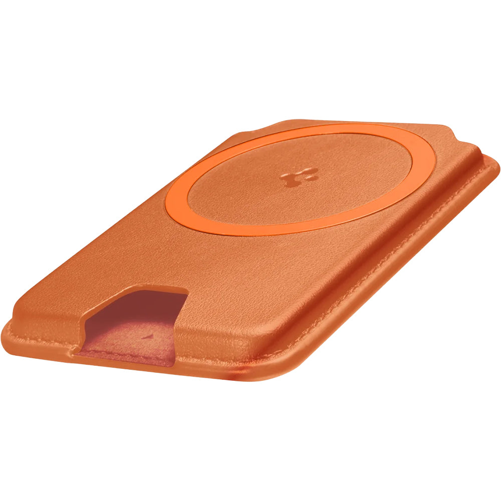 Kartenhalter für MagSafe, für 3 Karten, Spigen Valentinus Wallet, Orange