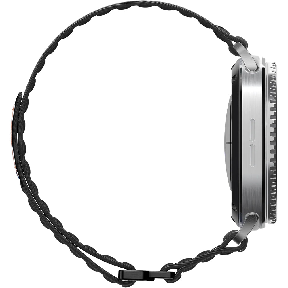 Nylon Armband für Galaxy Watch 9 40 mm / 44 mm / 8 40 mm / 44 mm / 8 Classic 46 mm, Spigen WBF0, Schwarz