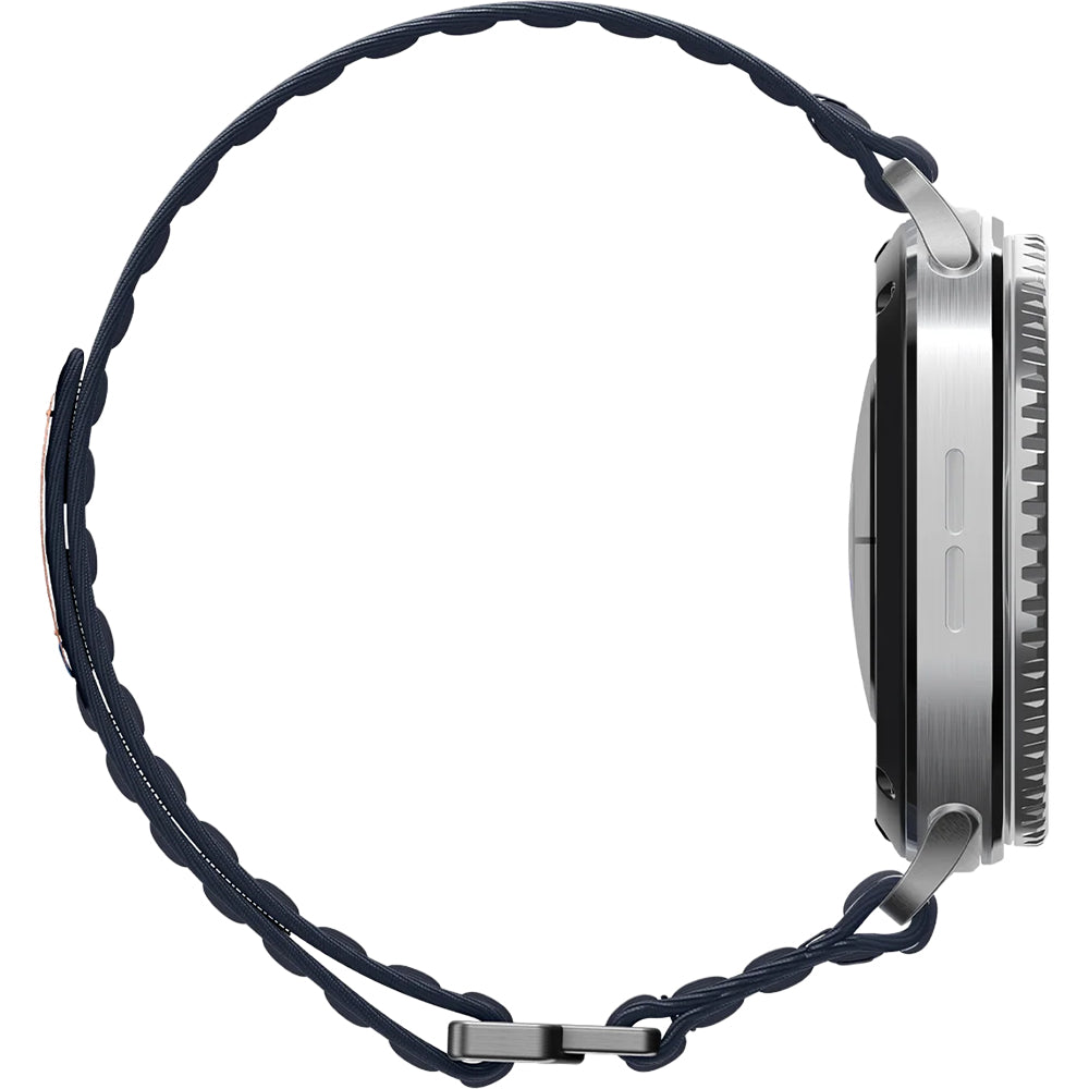 Nylon Armband für Galaxy Watch 9 40 mm / 44 mm / 8 40 mm / 44 mm / 8 Classic 46 mm, Spigen WBF0, Dunkelblau