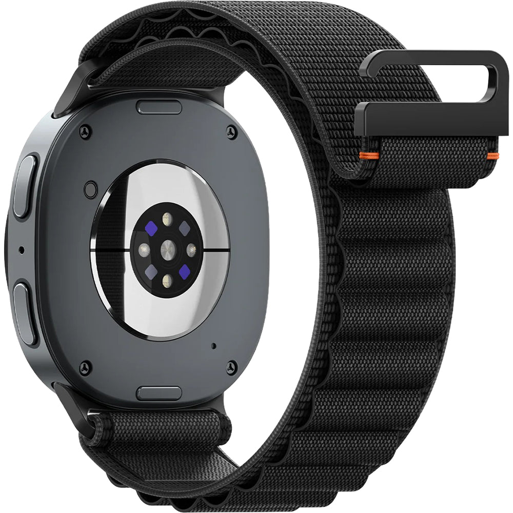 Armband für Galaxy Watch 9 40 mm / 44 mm / 8 40 mm / 44 mm / 8 Classic 46 mm, Spigen WBF1 Band, Schwarz
