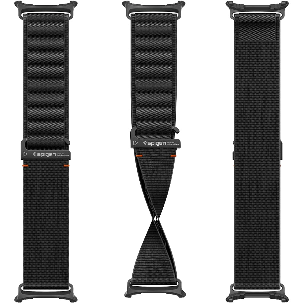 Armband für Galaxy Watch Ultra 2 / Ultra, Spigen WBF1 Band, Schwarz
