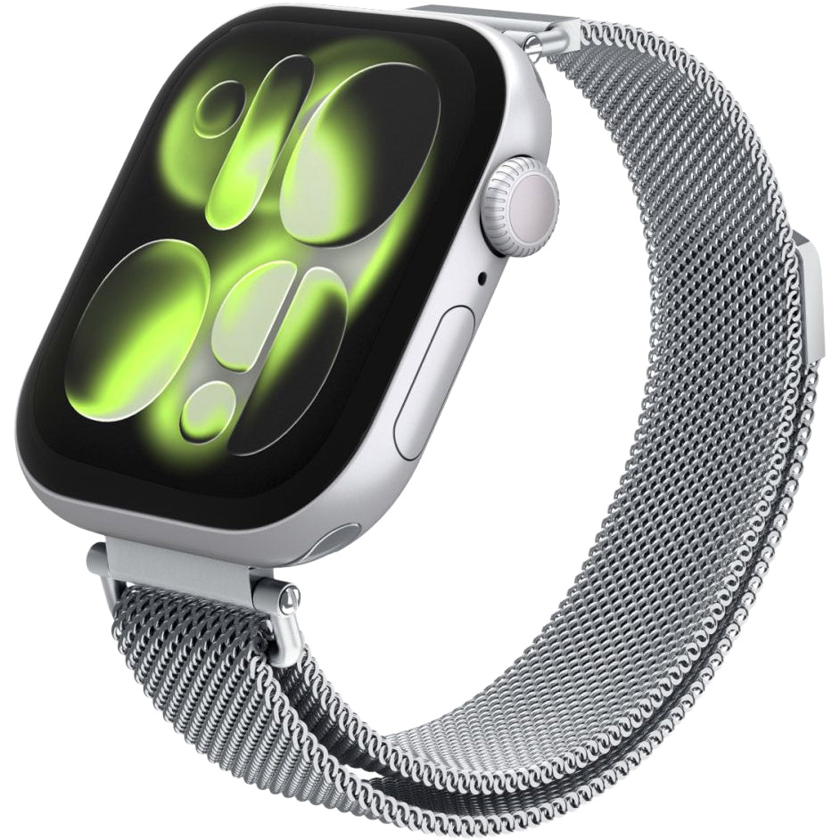 Armband für Apple Watch 42/41/40/38mm, Spigen WBM4, Silbern