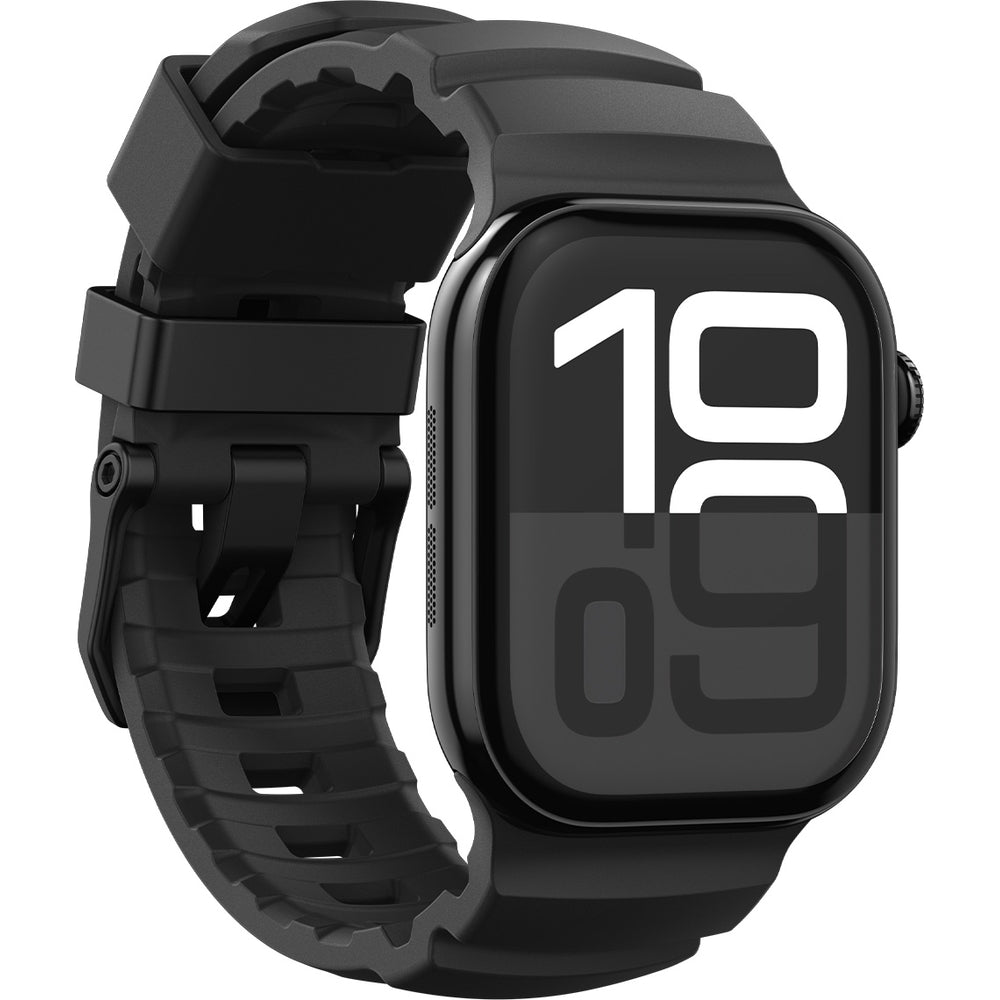 Silikonband für Apple Watch 49/46/45/44 mm, Spigen WBS2, Schwarz