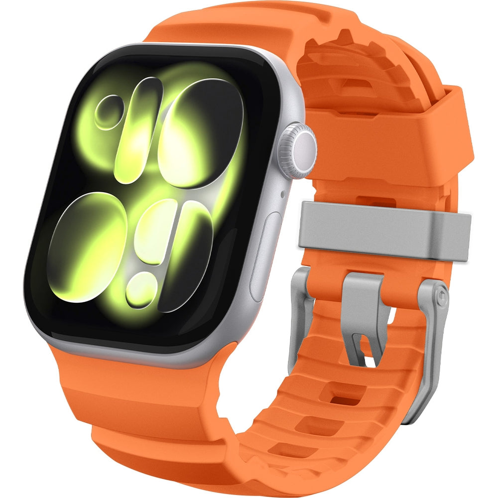 Silikonband für Apple Watch 49/46/45/44 mm, Spigen WBS2, Orange