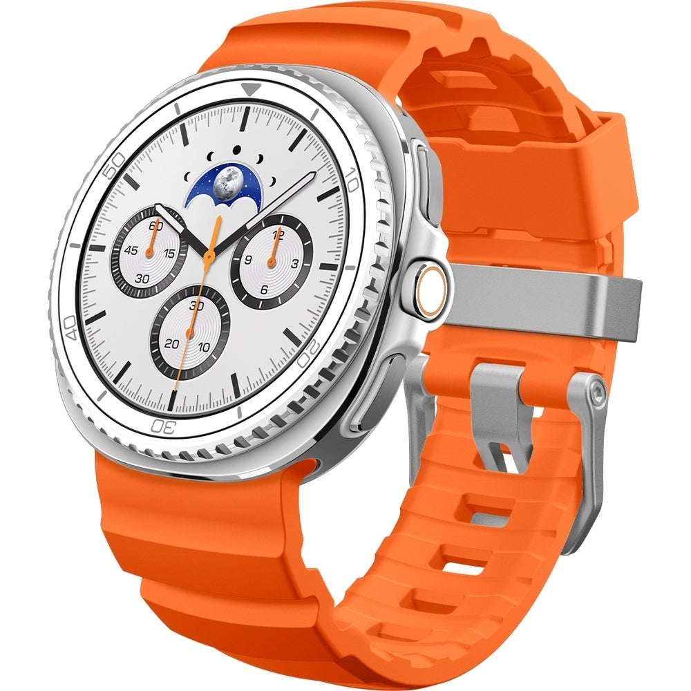 Silikonband für Galaxy Watch 9 40 mm / 44 mm / 8 40 mm / 44 mm / 8 Classic 46 mm, Spigen WBS2, Orange