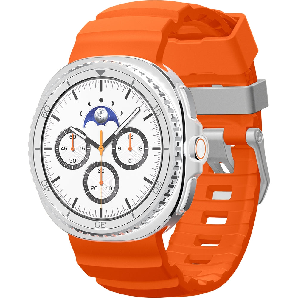 Silikonband für Galaxy Watch 9 40 mm / 44 mm / 8 40 mm / 44 mm / 8 Classic 46 mm, Spigen WBS2, Orange