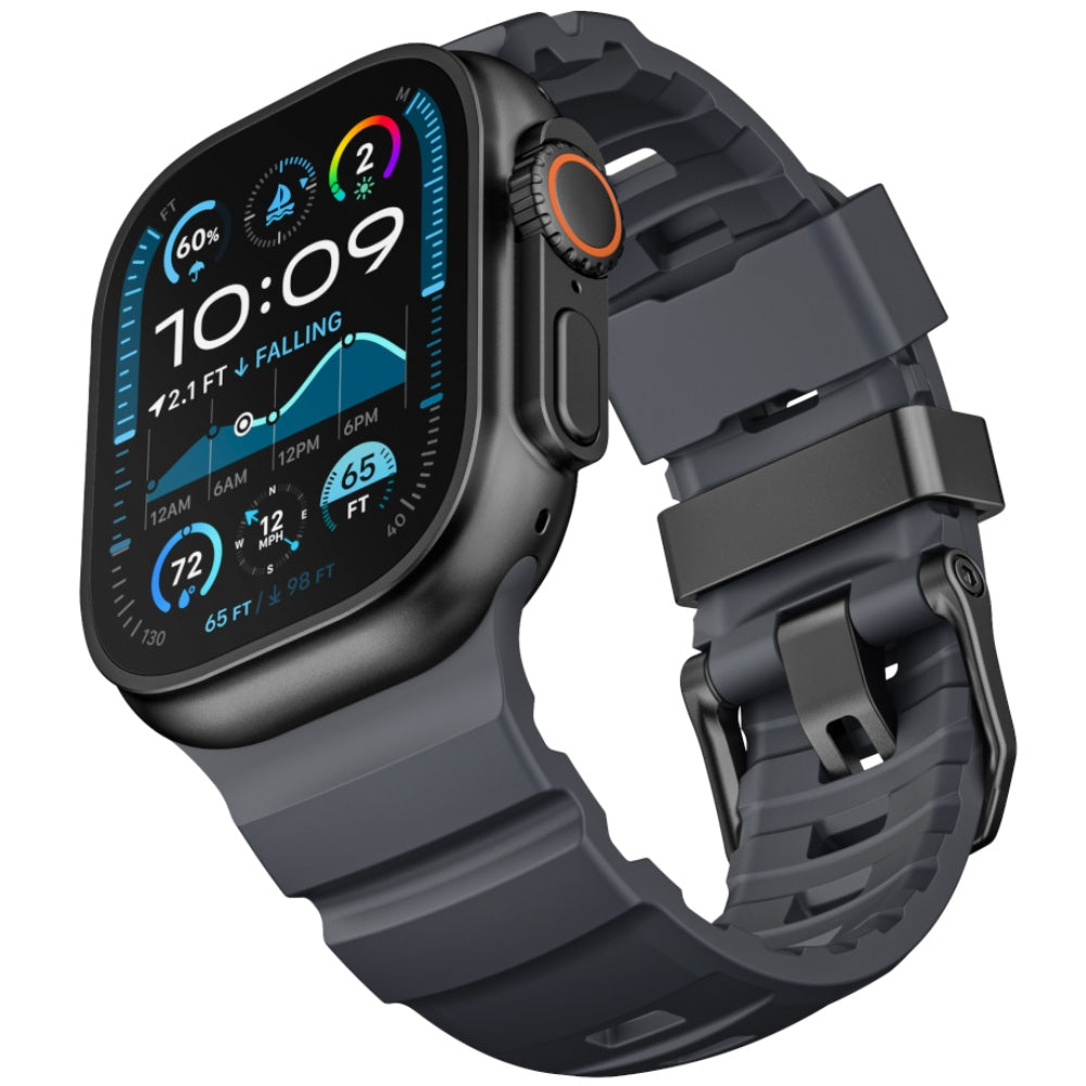 Armband YAXO Rugged Evo Sport Band für Apple Watch 44/45/46/49 mm, schwarz (7/9)