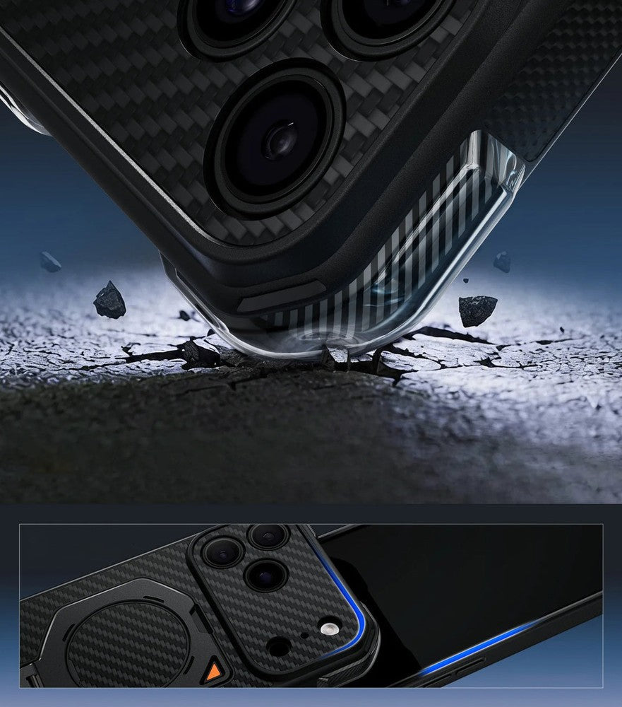 Handyhülle für iPhone 18 Pro Max / 17 Pro Max, Supcase UB Aero Mag Aramid (CC) mit MagSafe, Schwarz (2/12)
