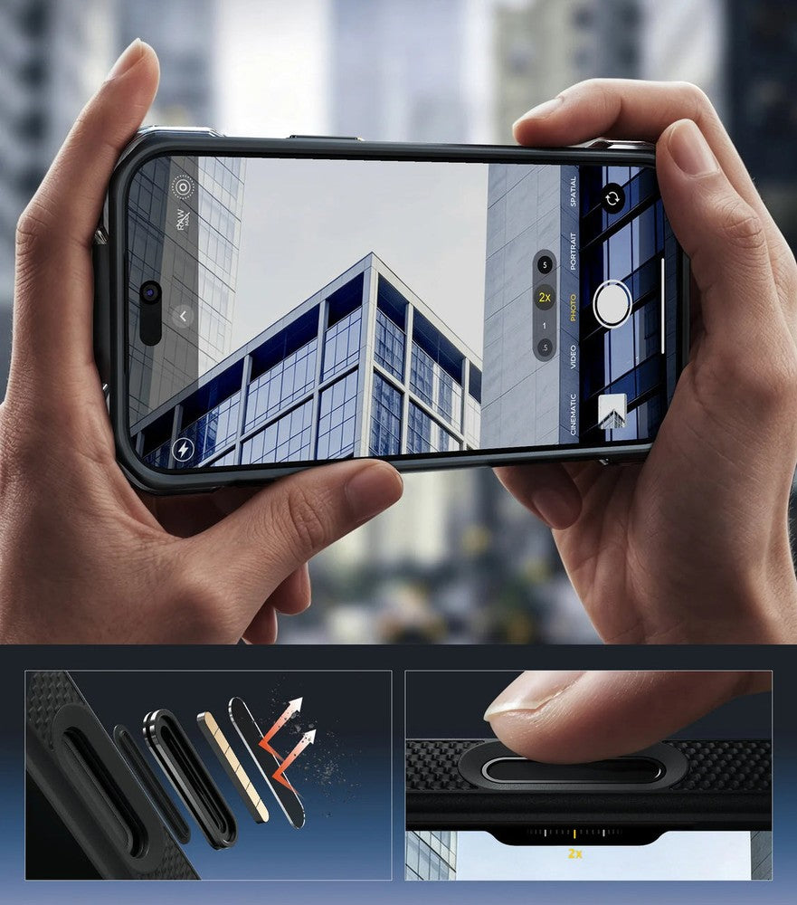 Handyhülle für iPhone 18 Pro Max / 17 Pro Max, Supcase UB Aero Mag Aramid (CC) mit MagSafe, Schwarz (4/12)