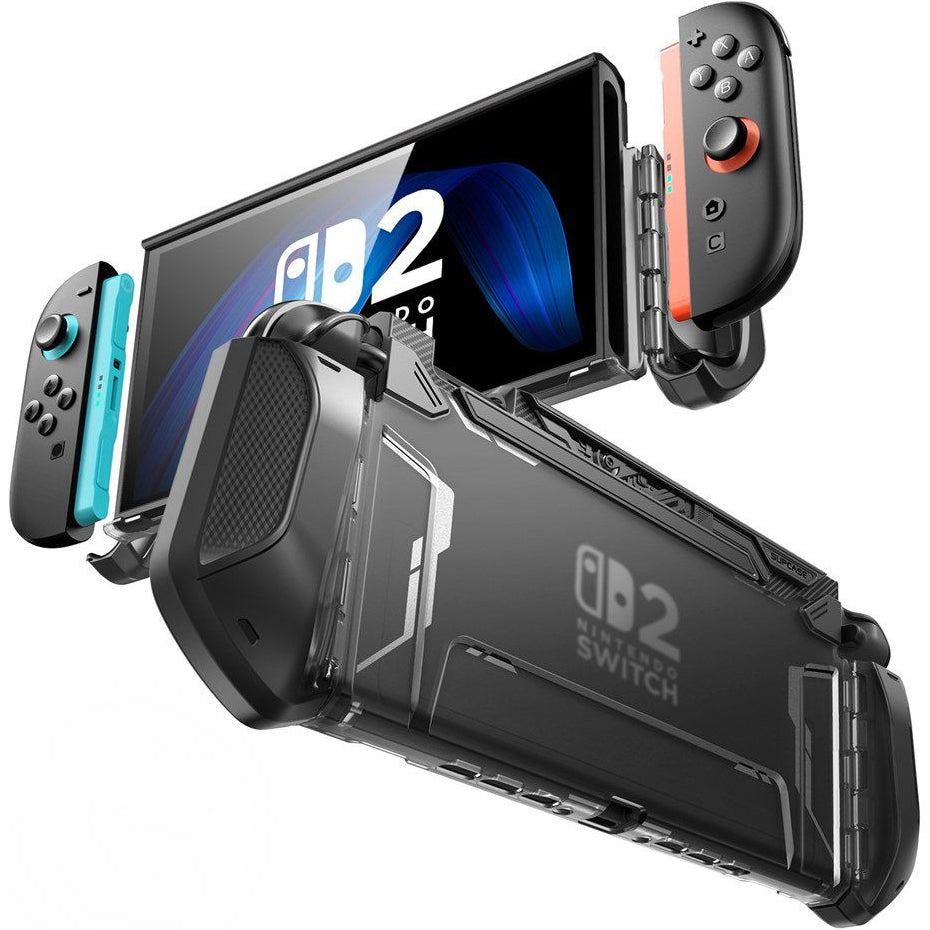 Schutzhülle für Nintendo Switch 2, Supcase Blade, Transparent-Schwarz