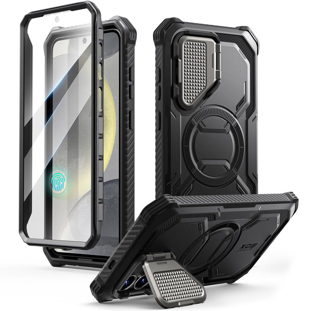 Handyhülle für Galaxy S25, Supcase i-Blason Armorbox Mag SP für MagSafe, Schwarz