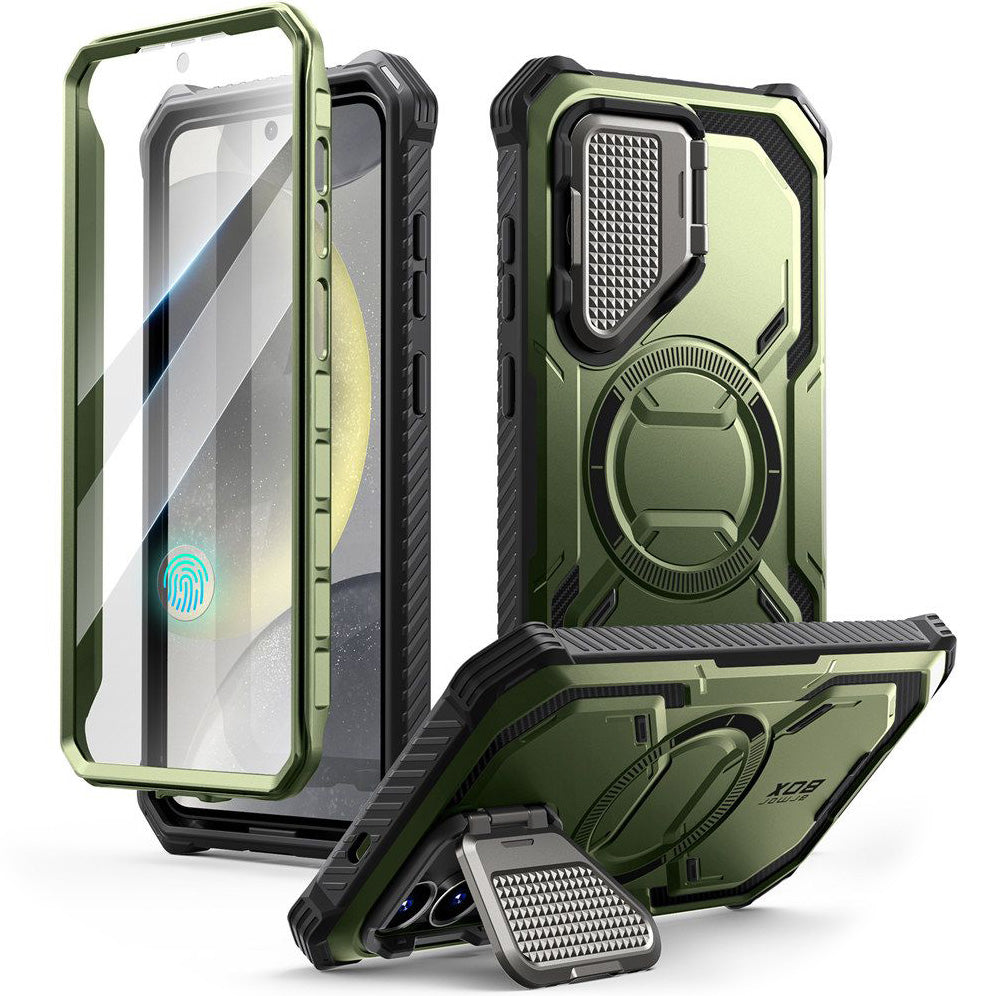 Handyhülle für Galaxy S25, Supcase i-Blason Armorbox Mag SP für MagSafe, Grün
