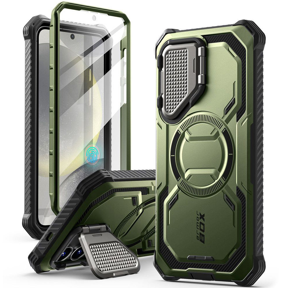 Handyhülle für Galaxy S25, Supcase i-Blason Armorbox Mag SP für MagSafe, Grün