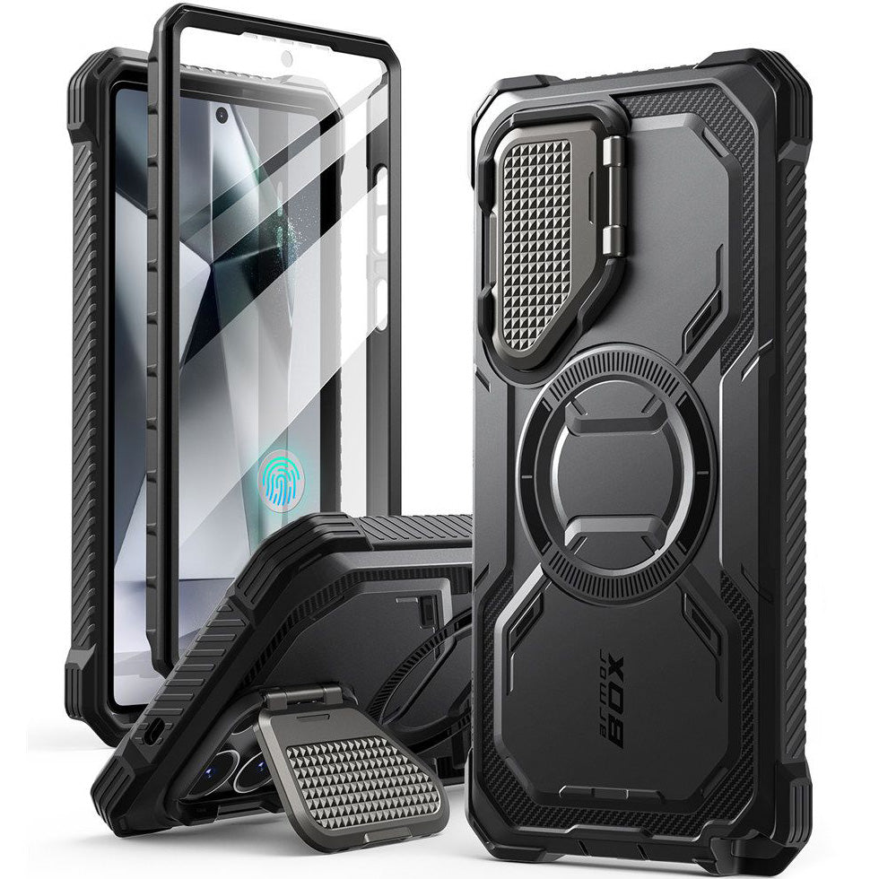 Handyhülle für Galaxy S25 Ultra, Supcase i-Blason Armorbox Mag SP für MagSafe, Schwarz