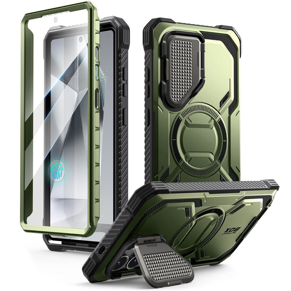 Handyhülle für Galaxy S25 Ultra, Supcase i-Blason Armorbox Mag SP für MagSafe, Grün
