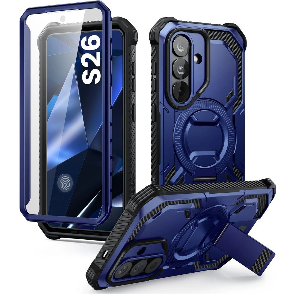Handyhülle für Galaxy S26, Supcase i-Blason Armorbox Mag KickStand SP mit MagSafe, Dunkelblau