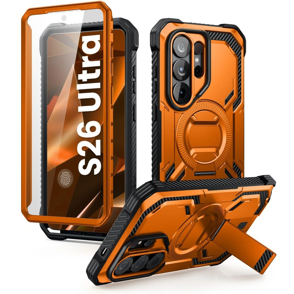 Handyhülle für Galaxy S26 Ultra, Supcase i-Blason Armorbox Mag KickStand SP mit MagSafe, Orange