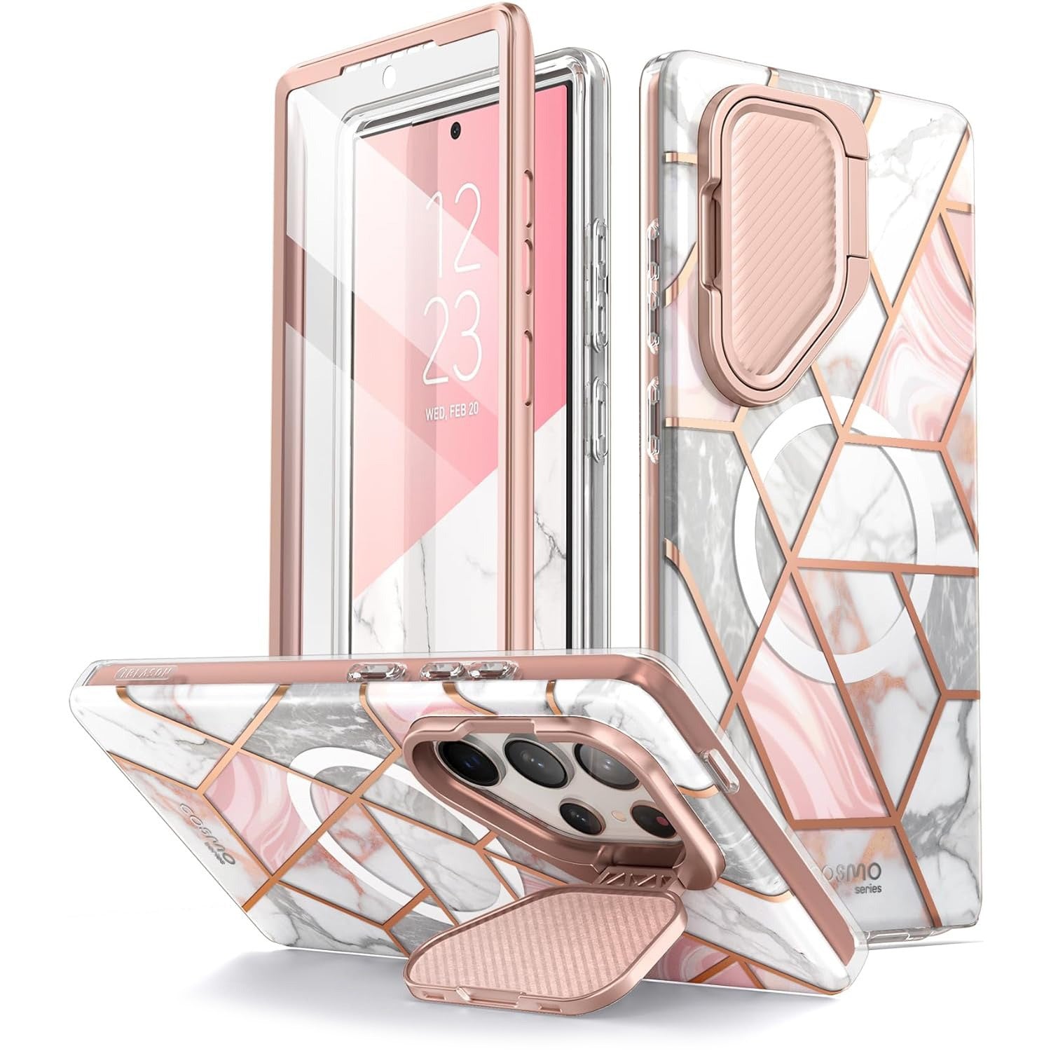 Schutzhülle für Galaxy S24 Ultra, Supcase i-Blason Cosmo Mag SP Stand