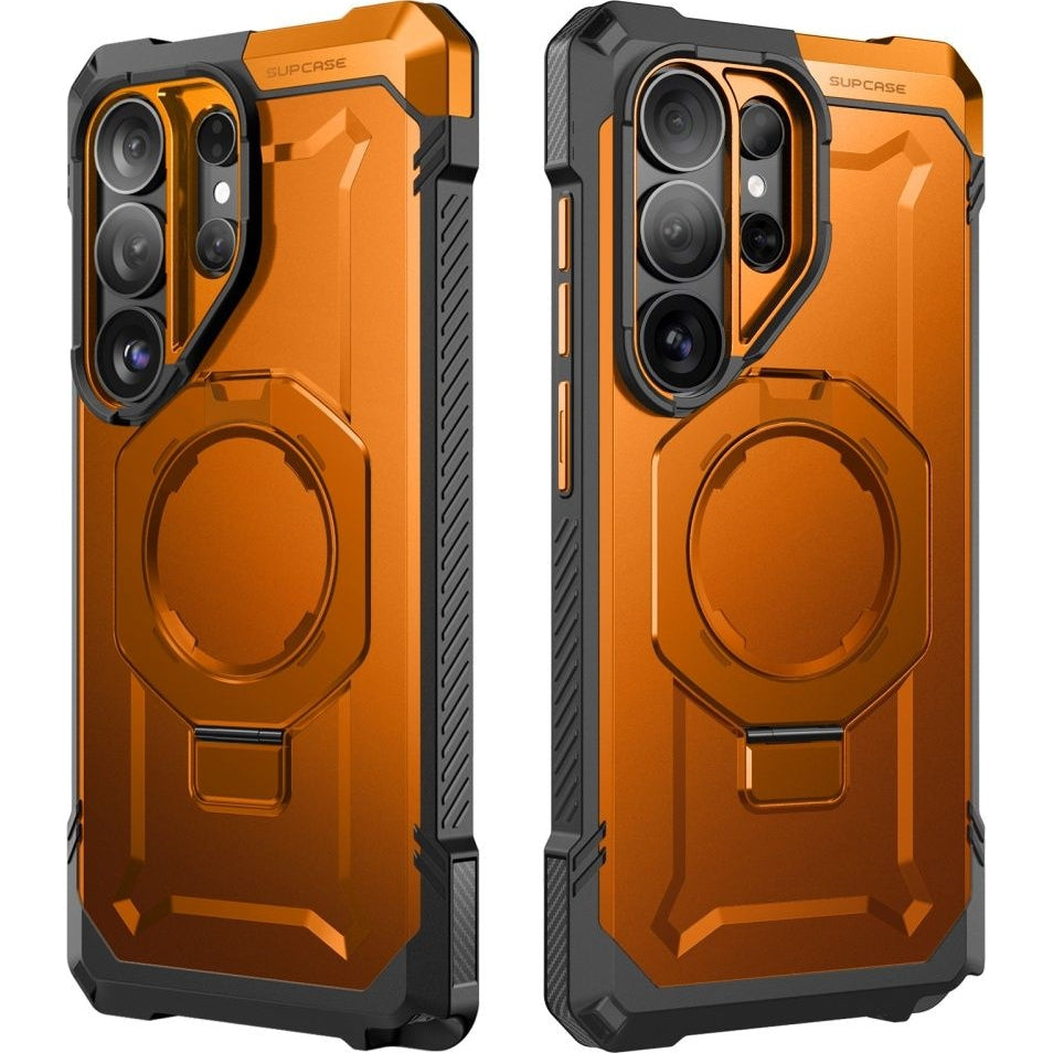Handyhülle für Galaxy S26 Ultra, Supcase UB Grip Mag mit MagSafe, Orange-Grau