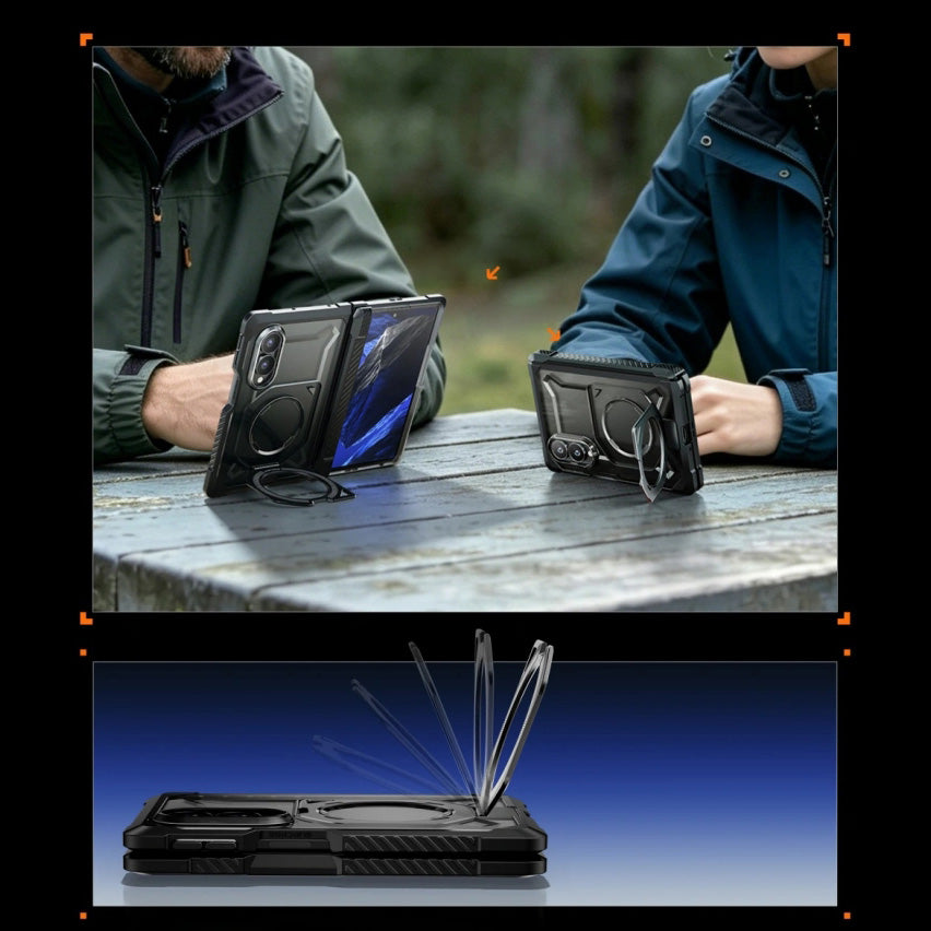 Handyhülle für Galaxy Z Fold8, Supcase UB Grip Mag, mit MagSafe, Schwarz-Transparent
