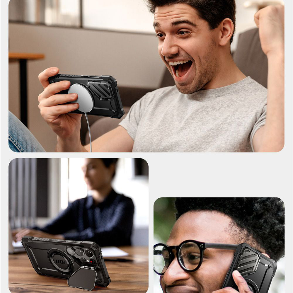 Handyhülle für Galaxy S25 Ultra, Supcase UB Mag XT mit MagSafe, Schwarz