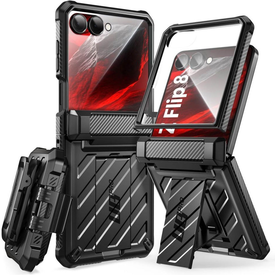 Handyhülle für Galaxy Z Flip8, Supcase UB Pro BackSP, Schwarz