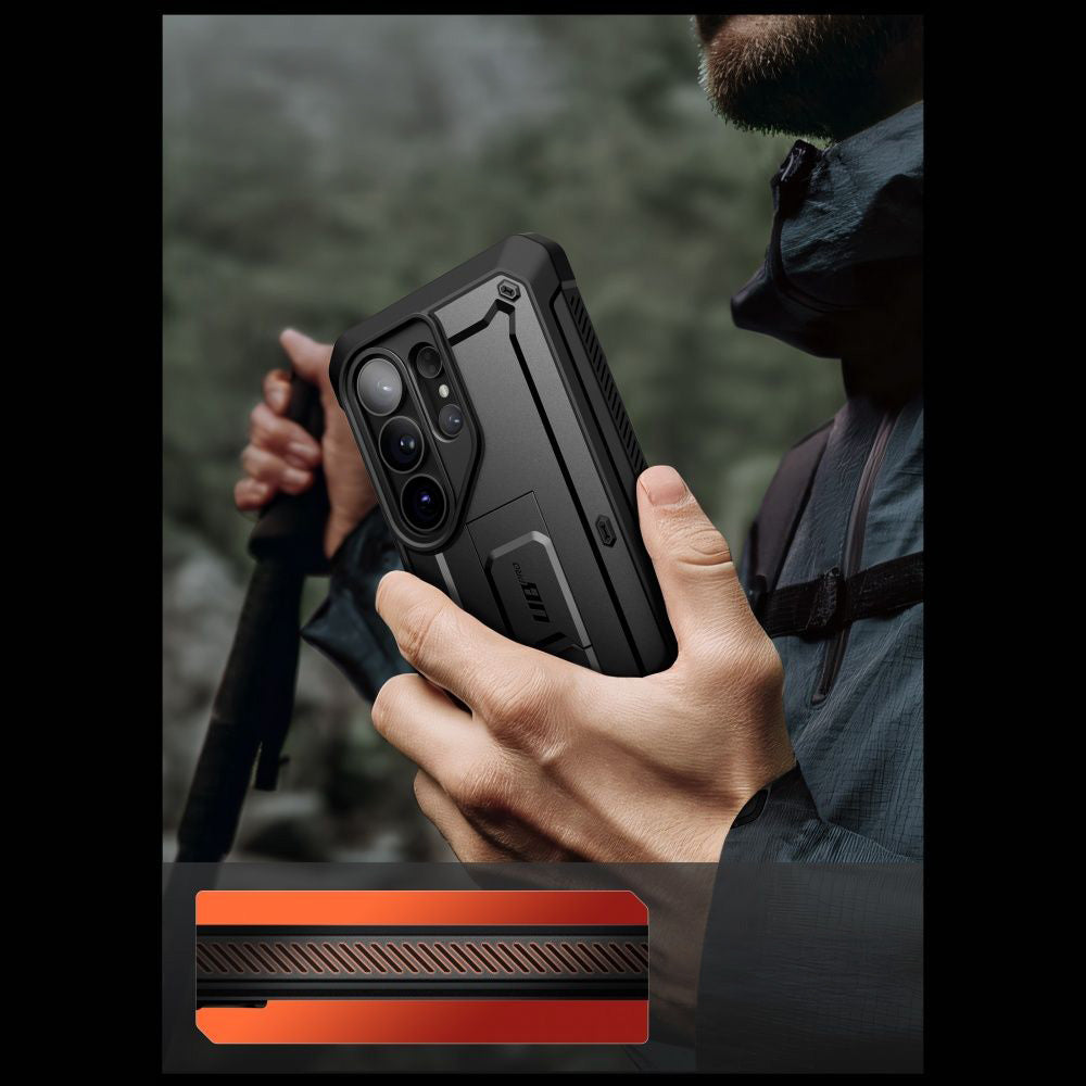 Handyhülle für Galaxy S26 Ultra, Supcase UB Pro (noSP) + 2x Glas, Schwarz
