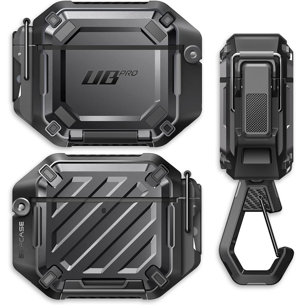 Schutzhülle für AirPods 4, Supcase UB Pro IP68 wasserdicht mit MagSafe, Schwarz