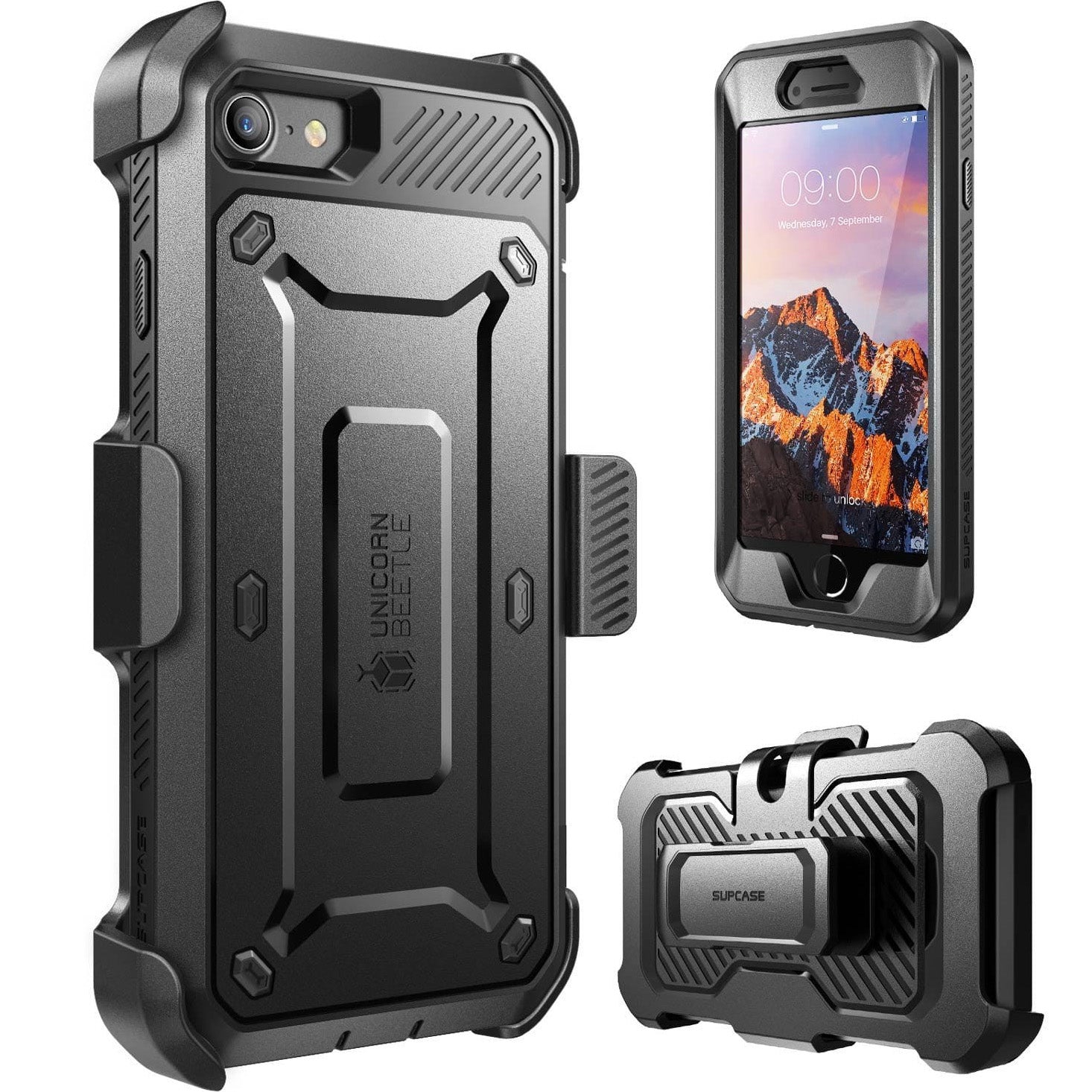 Schutzhülle Supcase UB Pro SP (v2) für iPhone SE 2022/2020 8/7 schwarz