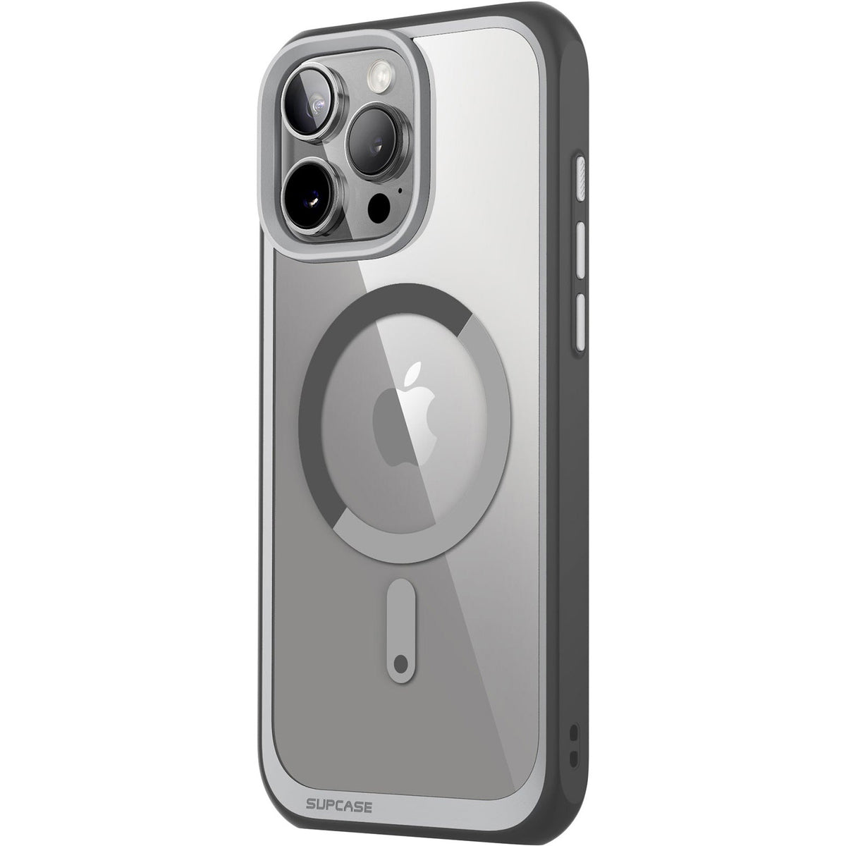 Handyhülle für iPhone 16 Pro Max, Supcase UB Mag mit MagSafe (CC), Transparent-Grau