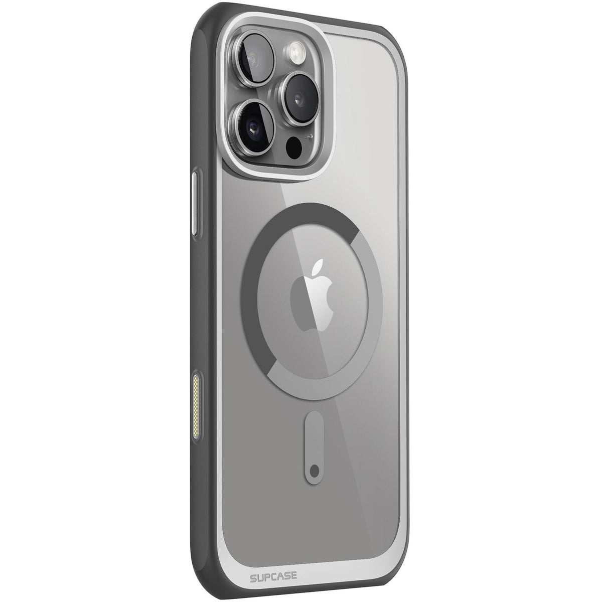Handyhülle für iPhone 16 Pro Max, Supcase UB Mag mit MagSafe (CC), Transparent-Grau