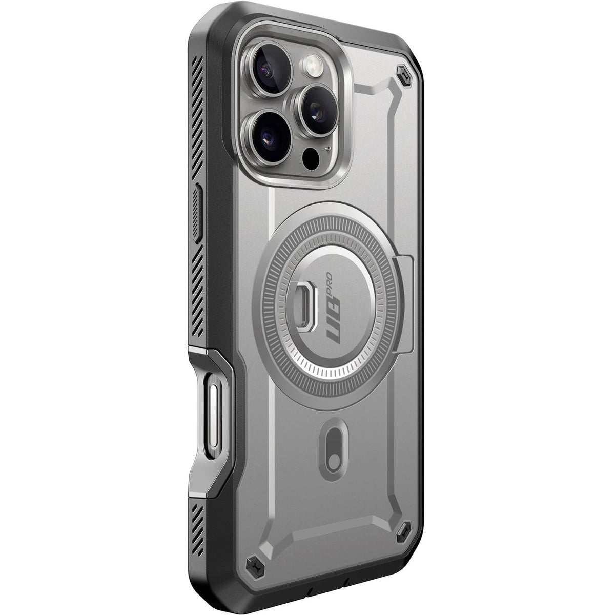 Handyhülle für iPhone 16 Pro, Supcase UB Pro Mag mit MagSafe SP, Grau