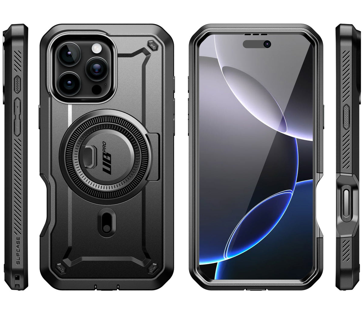 Handyhülle für iPhone 16 Pro Max, Supcase UB Pro Mag mit MagSafe SP, Schwarz