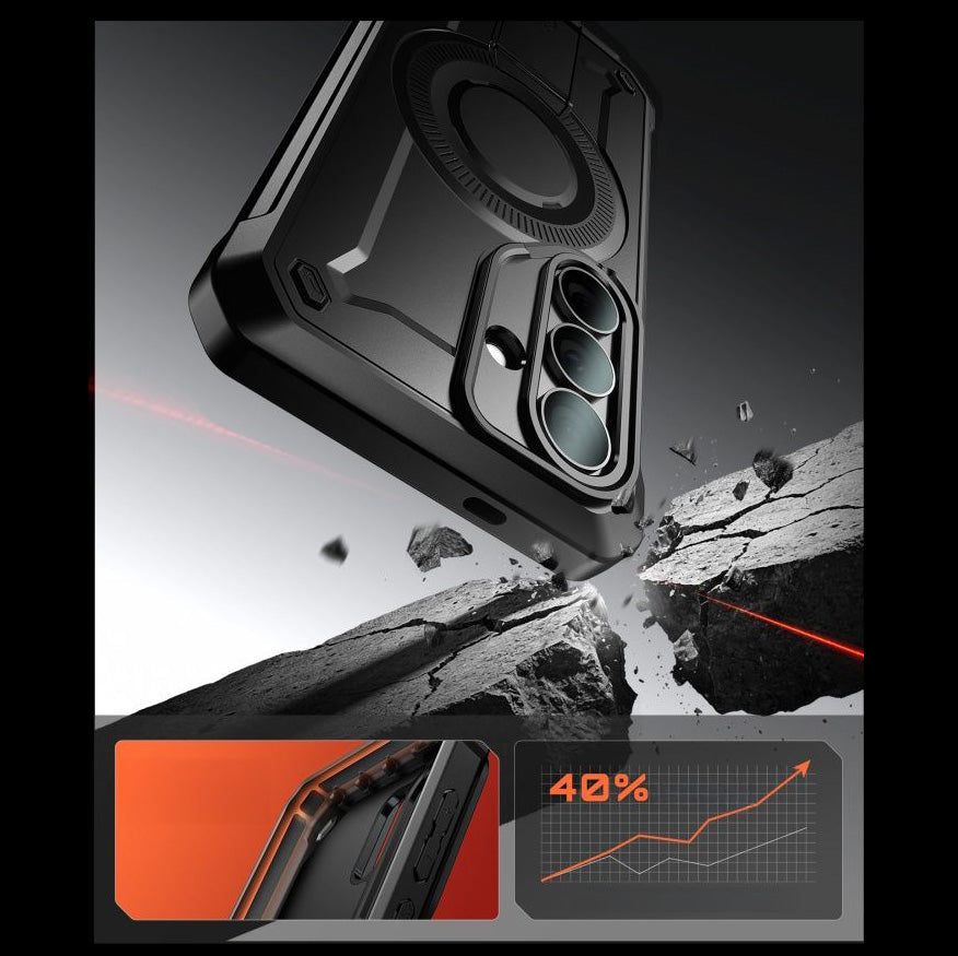 Handyhülle für Galaxy S26, Supcase UB Pro Mag mit MagSafe SP+noSP, Schwarz