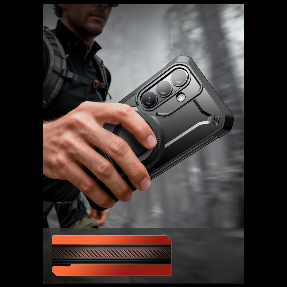 Handyhülle für Galaxy S26, Supcase UB Pro Mag mit MagSafe SP+noSP, Schwarz
