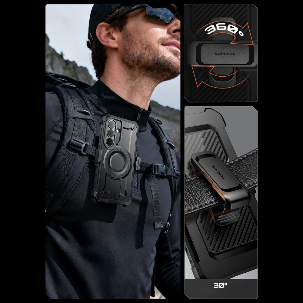 Handyhülle für Galaxy S26, Supcase UB Pro Mag mit MagSafe SP+noSP, Schwarz