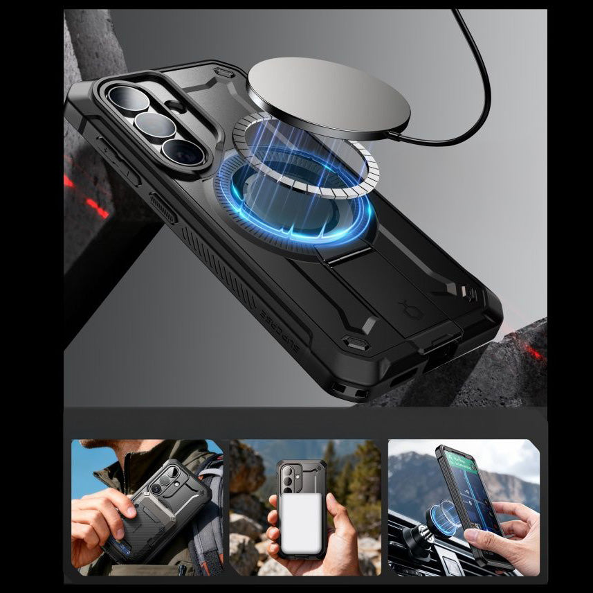 Handyhülle für Galaxy S26, Supcase UB Pro Mag mit MagSafe SP+noSP, Schwarz