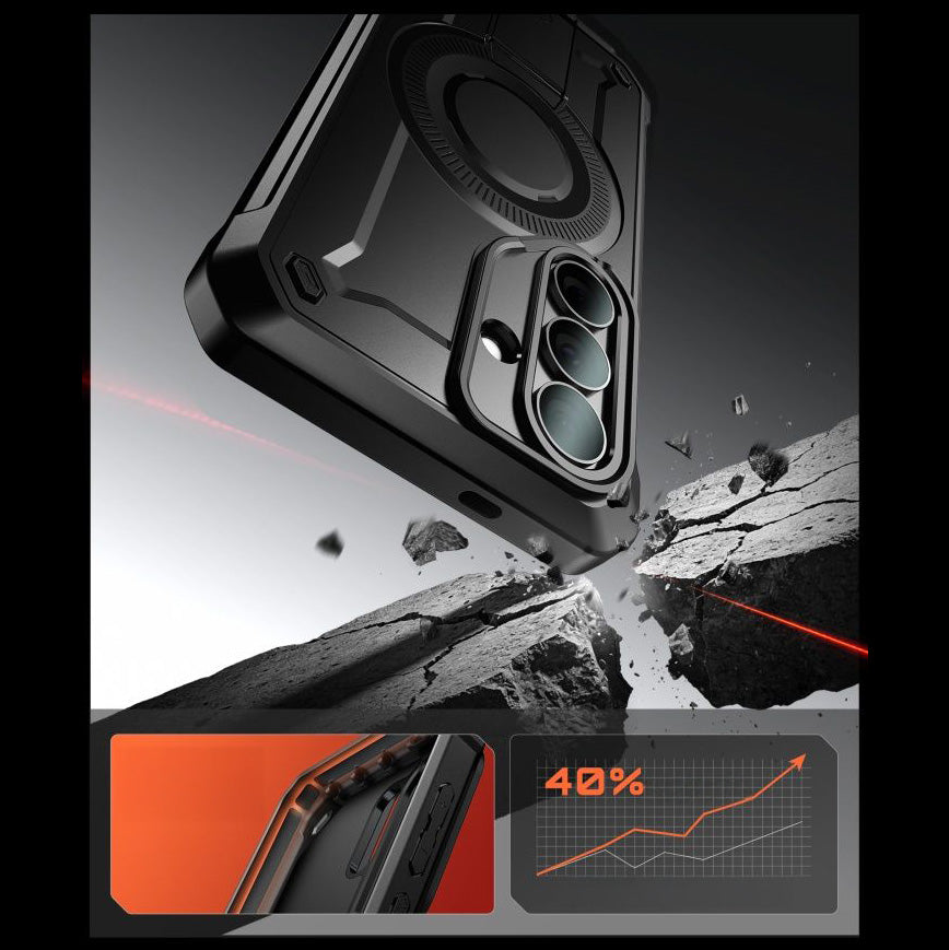 Handyhülle für Galaxy S26 Plus, Supcase UB Pro Mag mit MagSafe SP+noSP, Schwarz