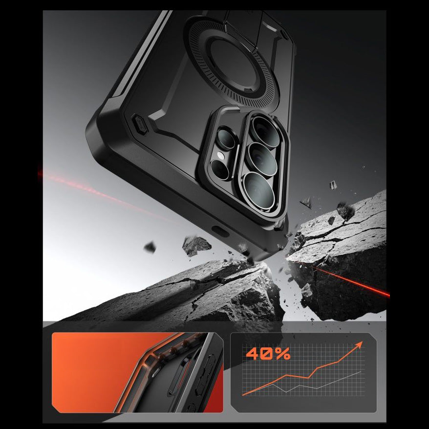 Handyhülle für Galaxy S26 Ultra, Supcase UB Pro Mag mit MagSafe SP+noSP, Schwarz