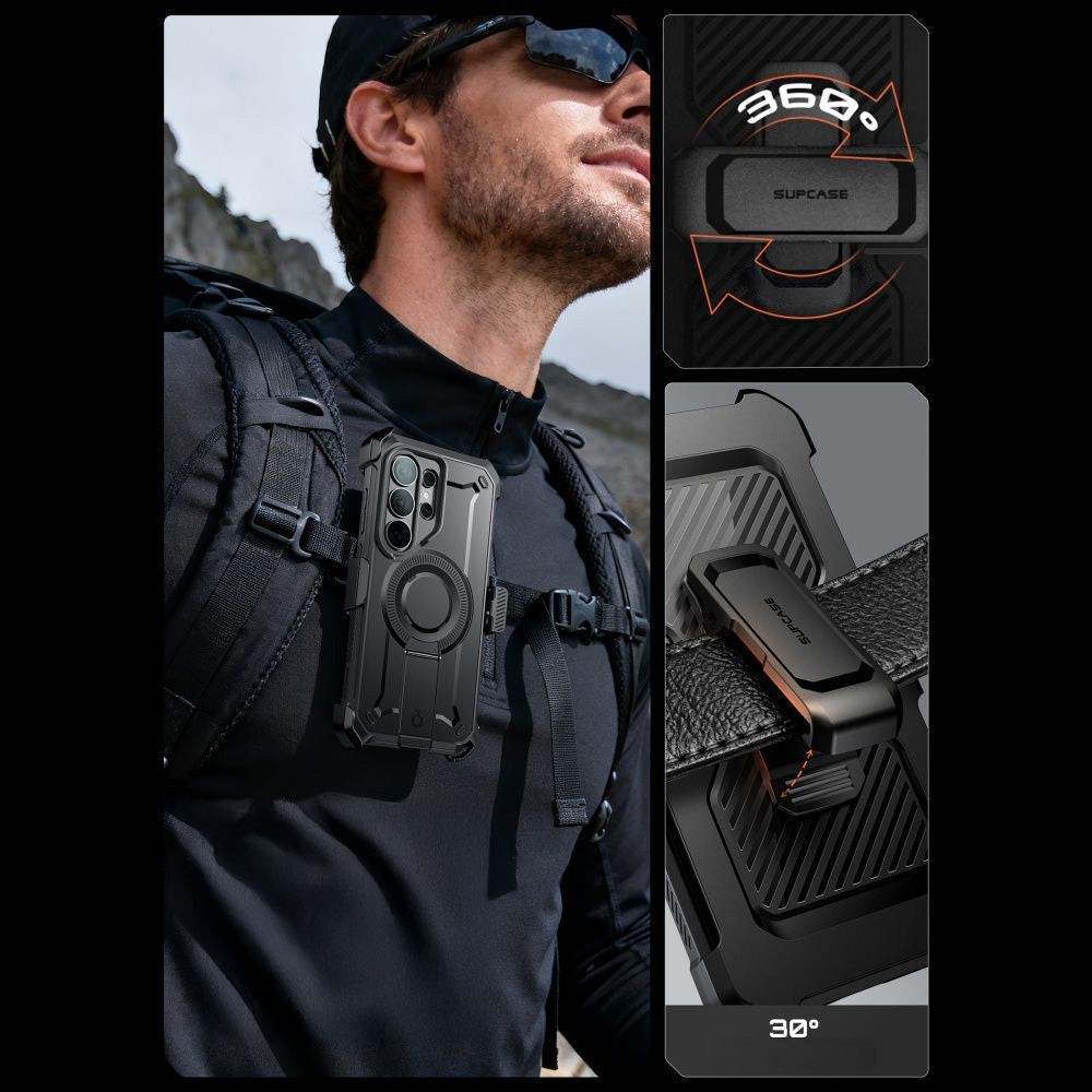 Handyhülle für Galaxy S26 Ultra, Supcase UB Pro Mag mit MagSafe SP+noSP, Schwarz