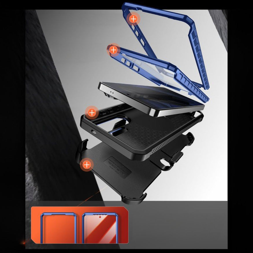 Handyhülle für Galaxy S26 Ultra, Supcase UB Pro Mag mit MagSafe SP+noSP, Blau-Schwarz