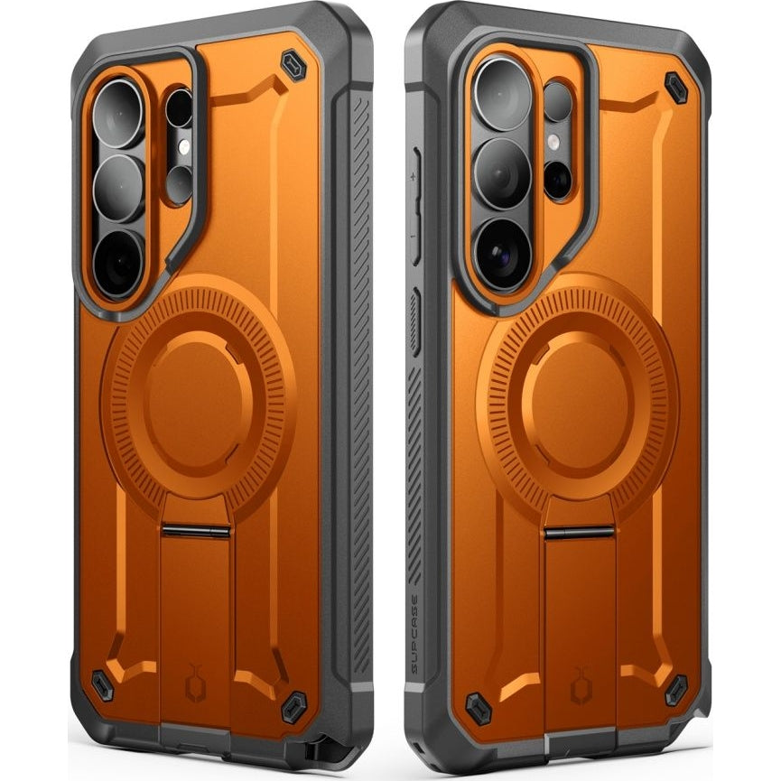 Handyhülle für Galaxy S26 Ultra, Supcase UB Pro Mag mit MagSafe SP+noSP, Orange-Grau