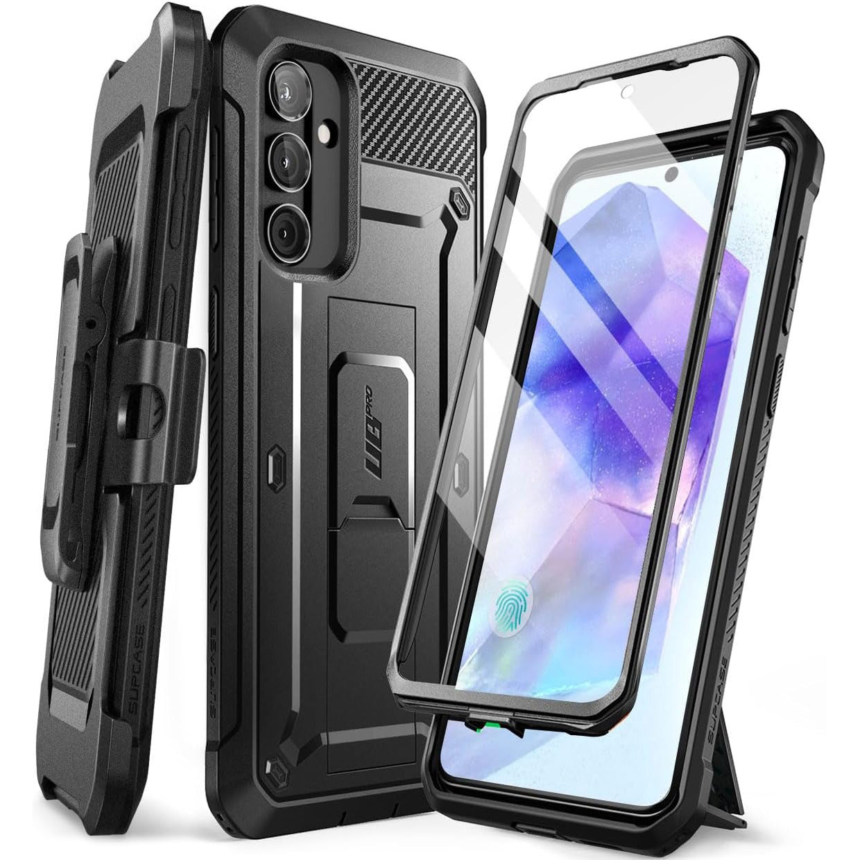 handyhüllen samsung galaxy a55 5g Schutzhülle Supcase UB Pro SP für Galaxy A55 5G, Schwarz