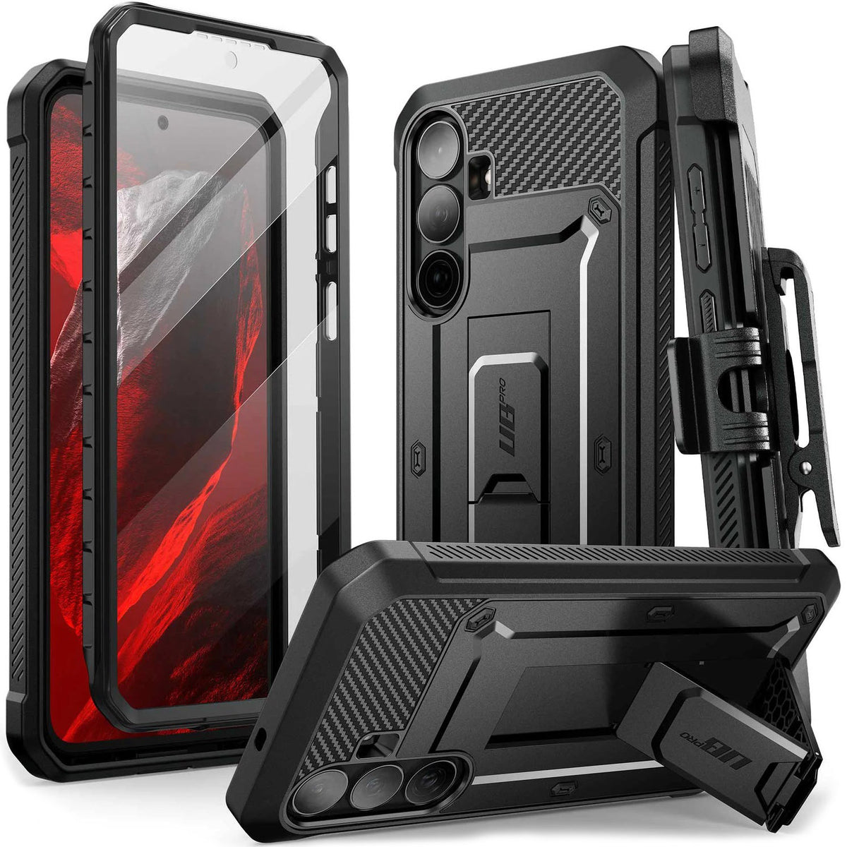 Handyhülle für Galaxy S26 FE, Supcase UB Pro SP, Schwarz (1/12)
