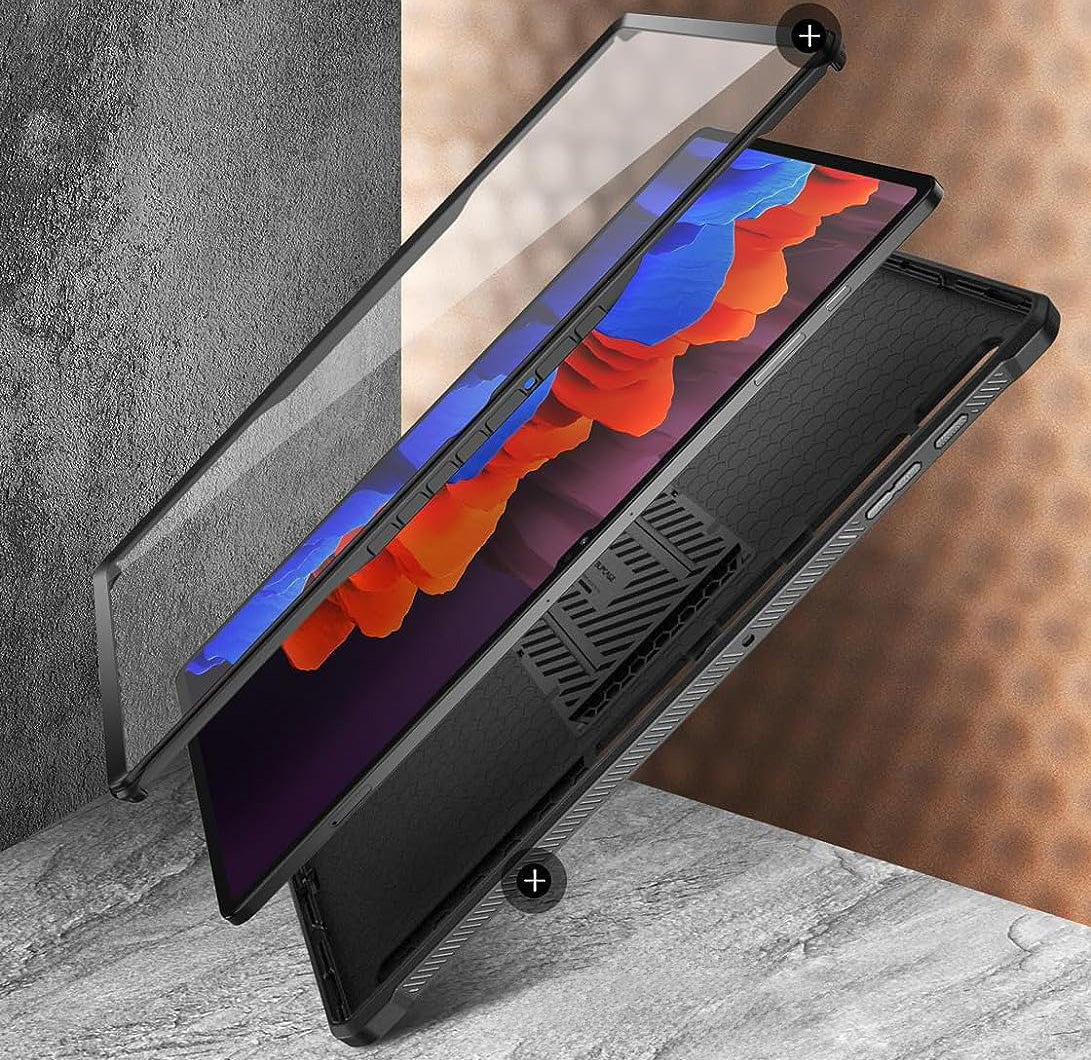 Schutzhülle für Galaxy Tab S10 Ultra / S9 Ultra / S8 Ultra, Supcase UB Pro SP, Schwarz